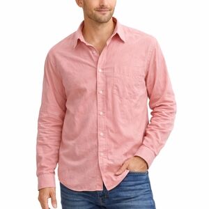 RW&CO. Men’s Casual Pink Button Down Shirt Size L Soft Fabric